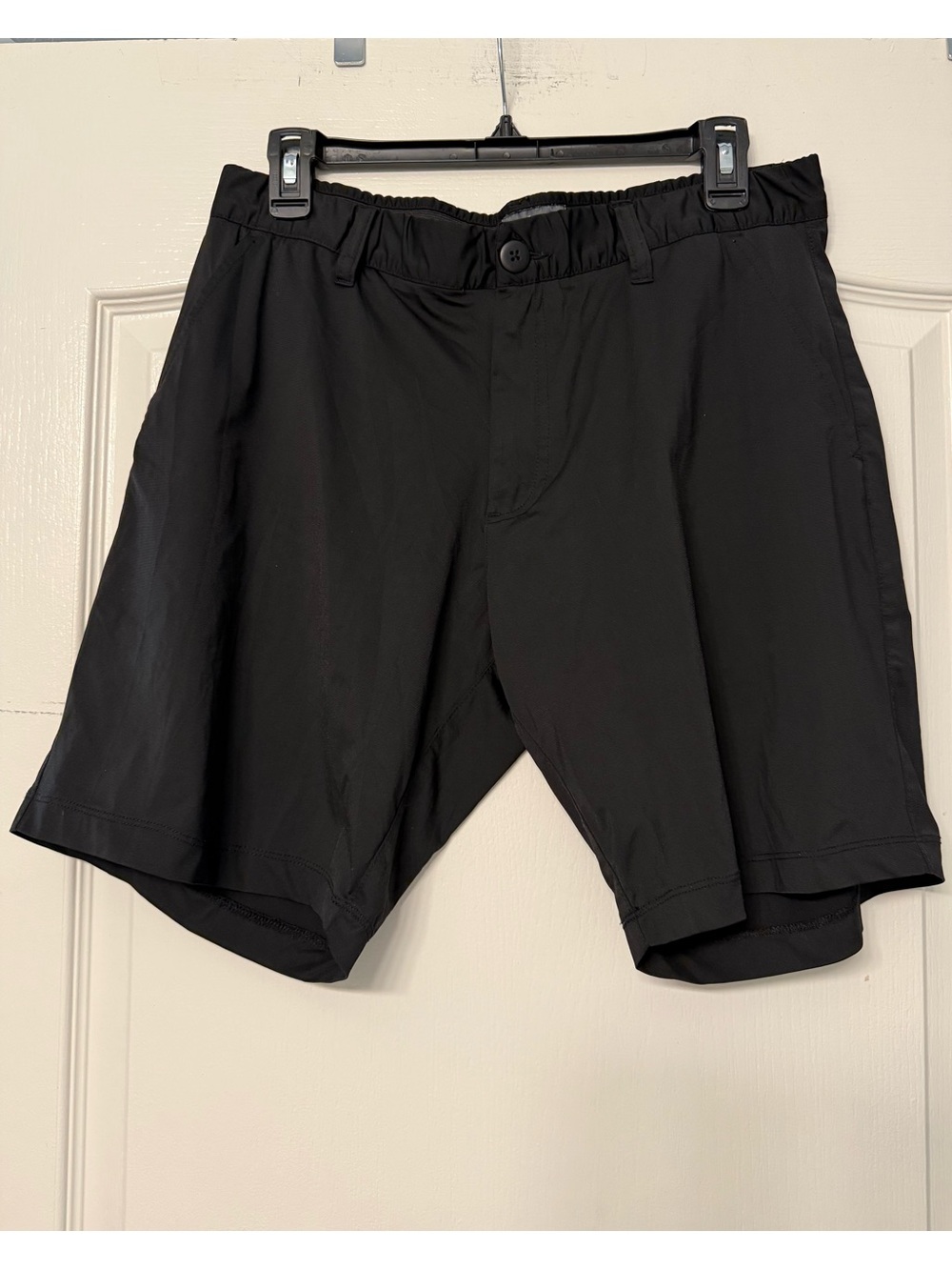 Grayson & Dunn Golf Shorts Mens 34 Black Stretch Performance 8” Inseam